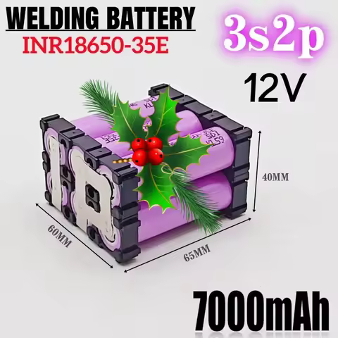 3S2P 4S2P 5S2P 6S2P 18650-35E battery pack custom 18650-35E battery welding 7000mah battery pack 12V