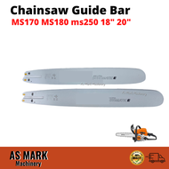 Chainsaw Guide Bar  MS170 MS180 MS250 18" 20" (LASER TYPE) No Gear Sthil Chain Saw Papan