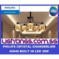 Philips 40946 Dew Crystal LED suspension chandelier