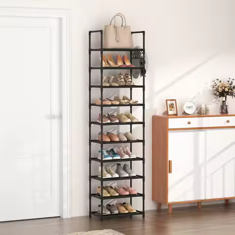 Living Room Cabinet Organizer Shoerack Wallet Puff Storage Coat Rack Glasses Swivel Shoe Shoulder Ba