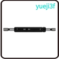 YUEJI Double Ends Thread Gauge, Steel Material M5x0.8 Thread Plug Gauge, Durable Black 6H Tolerance 
