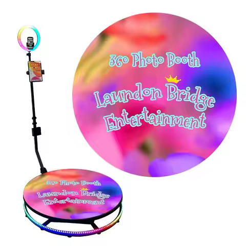 custom 360 photo booth 80cm commercial selfie 5-7 people 360 photo booth stand camera 360 video boot