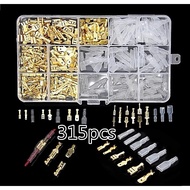 315pcs Wayar Elektrik Kabel Wire Connector Crimp Insulated Seal Crimp Terminal 2.8/4.8/6.3mm Cable C