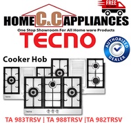 TECNO Cooker Hob / Gas Table / Stove / TA 982TRSV / TA 983TRSV / TA 988TRSV | 90CM | SAFTY VALVE |