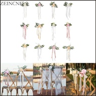 Zein Wedding Chair Decorations Aisle Benches Pew Flowers Church Artificial Flowers