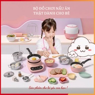 Bộ nấu ăn mini cho bé nấu ăn thật