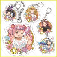 squar1 Puella Magi Madoka Magica Kaname Madoka Akemi Homura keychain acrylic bag pendant