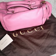 GUCCI 粉紫色SOHO手提包 波士頓包