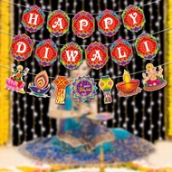 New Diwali Decoration Banner Deepavali Festival Wall Window Background Diwali Decoration Flag Indian