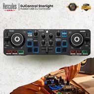 Hercules DJ DJControl Starlight | Pocket USB DJ Controller with Serato DJ Lite, Touch-Sensitive Jog 