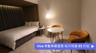 仁美時尚飯店 經典雙人房｜有窗高採光
