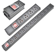 【Popular Categories】 Iec-C14 Port Pdu Power Strip 2-12 Unit Output Socket Network Cabinet Rack Switch Wireless Aluminium Alloy