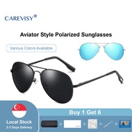 CAREVISY Aviator Polarized Sunglasses UV400 Protection Anti Glare Driving Fishing Sunglasses for Adu