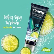 Combo 2 cây kem đánh răng Closeup trắng răng tự nhiên muối biển và chanh dạng Gel 180g