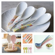 Barley spoon to scoop rice, scoop soup, eat rice