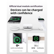 Anker MagGo Small flying saucer 3-in-1 wireless charger Qi2 certified for mobile watch iwatch headph