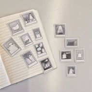 bilberrystudio ghost polaroids 13pcs sticker flakes