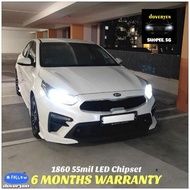 Kia Cerato K3 Ex Lx - HB3 H7 HB4 6500k White LED Headlight / Fog Light Bulb