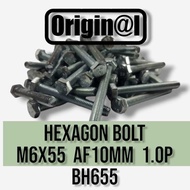 HEXAGON BOLT HEXAGON SCREW M6X55 BH655 AF10 1.0P
