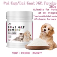 Xpets.Pet Goat Milk Powder Probiotic Formula For Balanced Nutrition For Puppy Dog and Kitten Cat280g
