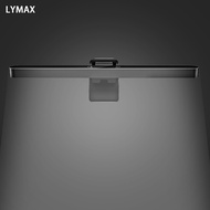 หน้าจอแล็ปท็อป LYMAX ไฟเติมหน้าจอจอแสงแสดงภาพคลิปหนีบแบบพกพาไฟโคมไฟตั้งโต๊ะ Pelindung Mata สวิตช์ไฟแ