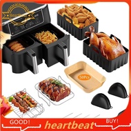 [Hot-Sale] Air Fryer Accessories 7.6L-9.5L Dual Air Fryers Includes Air Fryer Liners Silicone Air Fr