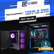 Tecware FORGE M TG (Stealth Black/ARGB Edition/ARGB with OMNI LED Strip) Tempered Glass Gaming Case 