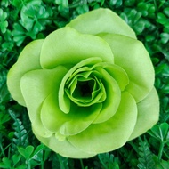 [1 pcs] kuntuman mawar rose - kelopak bunga mawar artificial satuanpcs - hijau