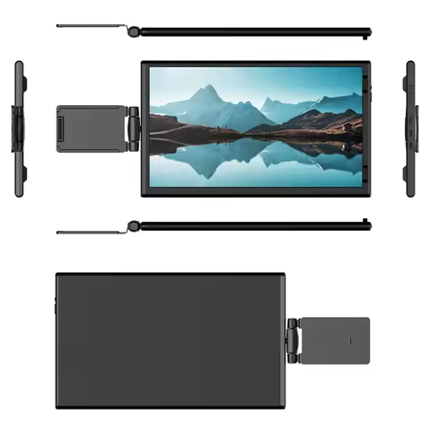 14.1 Inch Laptop Extended Screen Type-C/HDMI Compatible Foldable Gaming Monitor Panel Plug and Play 