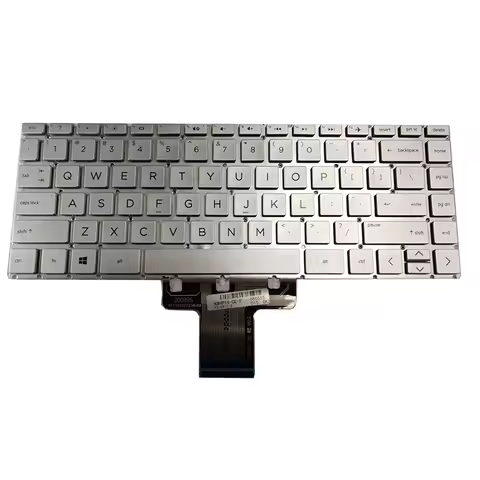 US silver keyboard For HP 14-DG 14-DF 14m-dh 14s-DR 14-DK 14-dq 14s-dq 14-fq