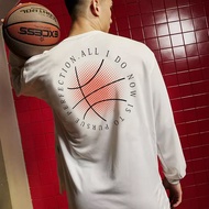 TEMU เสื้อยืดแขนยาวผู้ชาย, สไตล์ปกติ, คอ tròn, ผ้าโพลีเอสเตอร์ถัก, สไตล์ผ่อนคลาย, รูปภาพพิมพ์, เสื้อ