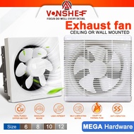 Shutter Exhaust Fan 6/8/10/12" inch bedroom living room toilet kitchen guest room Exhaust Fan Ventil