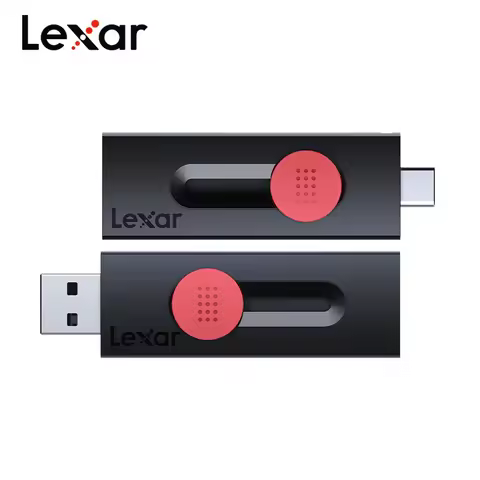 Lexar D300 Metal Encrypted High-Speed Dual-Interface (USB-C) Flash Drive for Phones and Computers, I