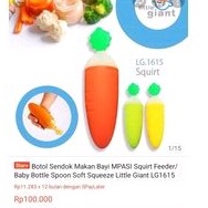 Little giant squishy squeeze feeding spoon silicone