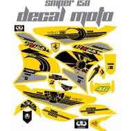 ▤Decals, Sticker, Motorcycle Decals for Sniper 150, 006,yellow denise