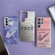 Threebase Phone case JIMIN FACE BTS-Jhope Solo Hope On the street For Samsung Galaxy S22 S22PLUS S22ULTRA S23 S23+ S23ULTRA Anti Shock Dazzling Color Cover