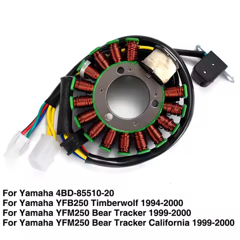 Generator Stator Coil For Yamaha YFB250 Timberwolf YFB 250 1994-2000 YFM250 Bear Tracker YFM 250 199