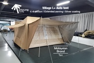 PAYUNG.CAMP Village L+ Auto Tent 4 to 6 person Luxury Family Auto Tent with Extended Awning Silver Coating Village Lplus