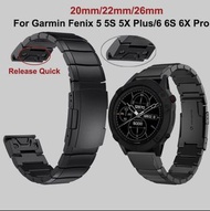 Garmin Fenix 7x/ Fenix 6X 26 mm quick release stainless strap