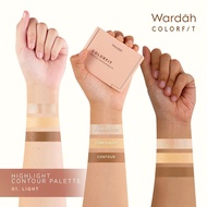 Wardah Colorfit Highlight Contour Palette - 3 In 1/Highlighter Contour Concealer