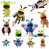 ANTIONE Plush Dragonflies Hand Puppet, Plush Bees Ladybugs Animal Insect Hand Puppet, Sensory Toys Role-Playing High-quality Hand Finger Story Puppet Preschool