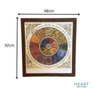 ZENTANGLE ART Tangle Wheel Print With Frame