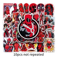 50PCS Marvel Deadpool Sticker Set Wade Winston Wilson Cartoon Graffiti Waterproof PVC Self Adhesive 