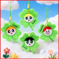 MG1 The Powerpuff Girls Blossom Princess Morbucks Cute Four-Leaf Clover Flower Plushie Doll Bag Char