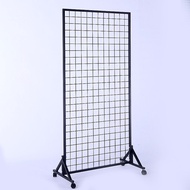 Shelf Mesh Portable Rack Grid Double-Sided Grid Rack Exhibition Stall Stall Display Rack Grid Rack J
