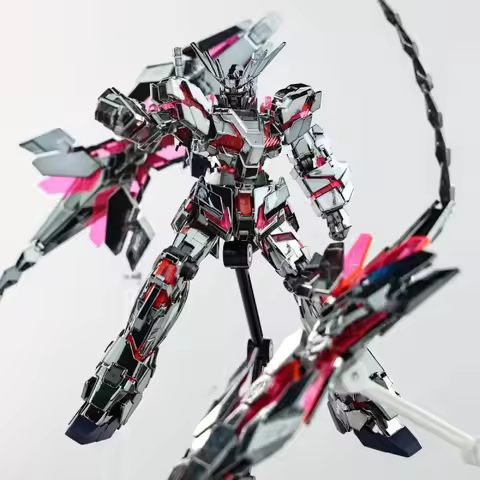 Xd Unicorn Rx-0 Destory Mode Hg 1/144 Electroplated Dark Steel Black Phoenix Assembly Model Kit Mech