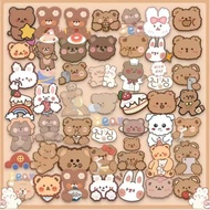5 PCS  waterproof cute bear stickers for ipad case laptop bag mobile phone tablet ins small sticker school stationery