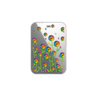 TAKASHI MURAKAMI X CASETiFY: ที่ใส่บัตรแบบติดกระจกดอกไม้บานพร้อมขาตั้ง Magsafe ที่ใส่บัตรกระเป๋าเงิน