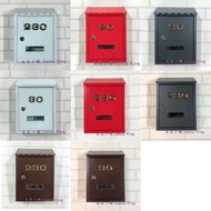 ((Yongmei Shop) Lace Mailbox With House Number 8 Styles Straight Edge Postbox Suggestion Box B & Res