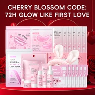 520 Sakura Bloom Gift Set for Her - LAIKOU Sakura Skincare Set Glow Radiance Brightening